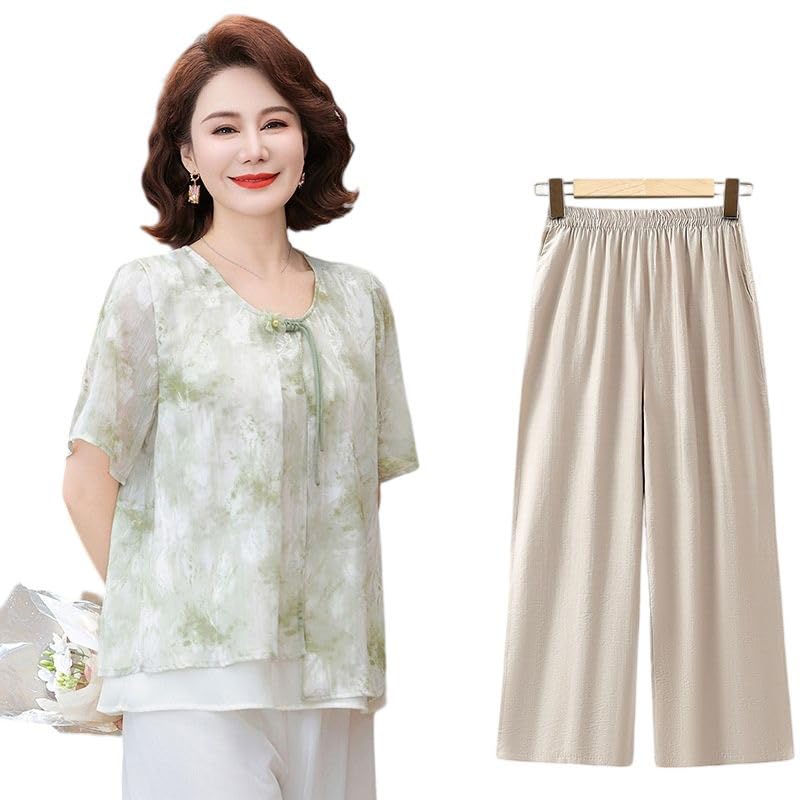 Conjunto de blusa de gasa y pantalón casual para mujer ejecutiva 2