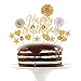 Produktbild 20 Stück Happy Birthday Tortendeko Geburtstag Set, Cake Topper Geburtstagstorte, kuchendeko Geburtstag mädchen, deko Torte für Geburtstagsfeier Dekoration - Gold