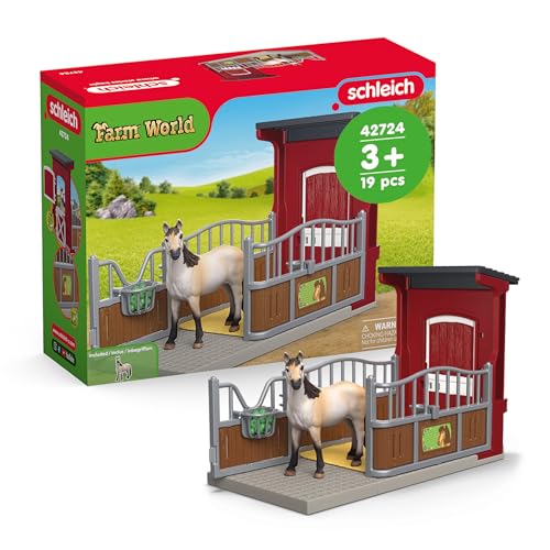schleich Farm World | Ponybox mit Mustang Stute 42724 | 19 Teile – Ansicht 1
