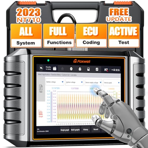 FOXWELL NT710 fit for Honda/Acura Diagnostic Tool Bidirectional Scan Tool OBD2 Scanner, Upgraded NT510 Elite fit for Honda Full System All Service Car Scanner ABS Bleed SRS EPB Throttle Airbag TPS Oil