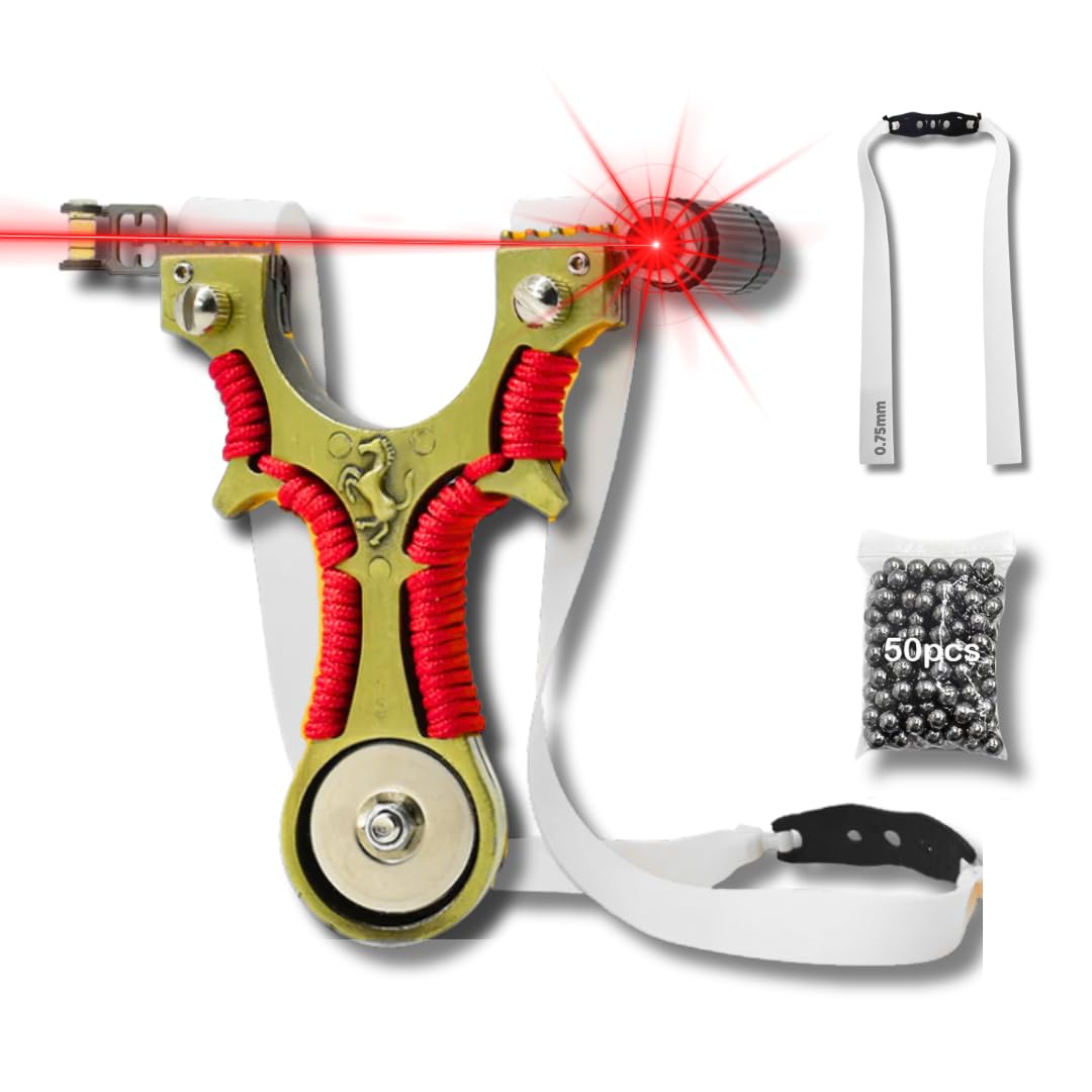 Marksman® Alloy Ferrari Magnetic Sling Tool with White Rubber Band & 250 Mud Balls for Learning & Recreation