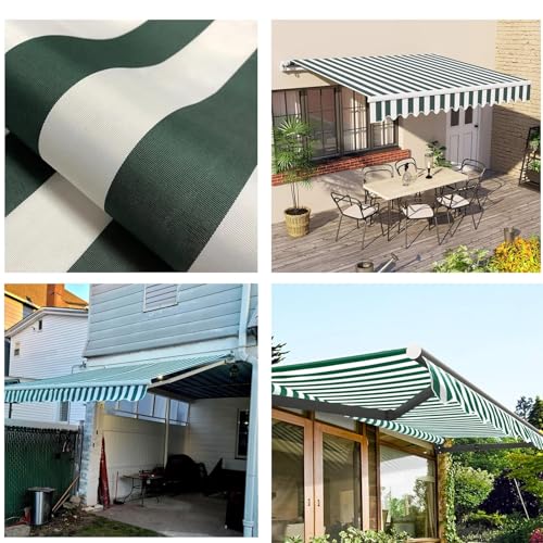 Toile de rechange pour auvent exterieur bleu 3,5x3 m bache impermeable polyester abri solaire