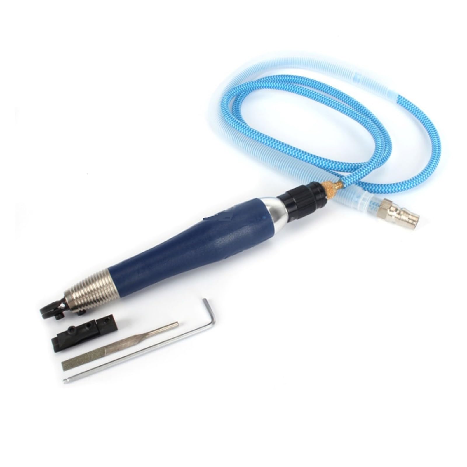 Juego de micromolinillo de aire, pluma de molienda, máquina de pulido multifuncional neumática de mano práctica, grabado con llave(B set)