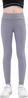 Girls Active Leggings Full-Length Youth Dance Running Yoga Pants Athletic Compression Tights for 4-12Y