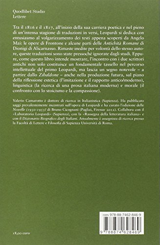 Leopardi Traduttore. La Prosa (1816-1817) - 2