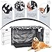 kefit Dog Crate Cover 42 inch, Kennel Cover Fit for Dog Crate, Black/Paw