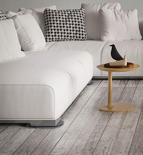 Super Sliders 5 3/4" X 9 1/2" Oval Reusable Furniture Sliders For Hard Surfaces - Effortless Moving And Surface Protection, Beige (8 Pack) #TOP1