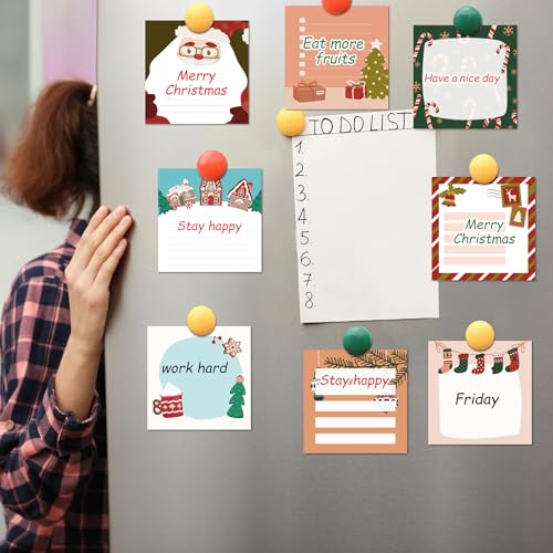 Blocs-notes adhésifs de Noël x16 pour organisation bureau et listes de cadeaux - 6