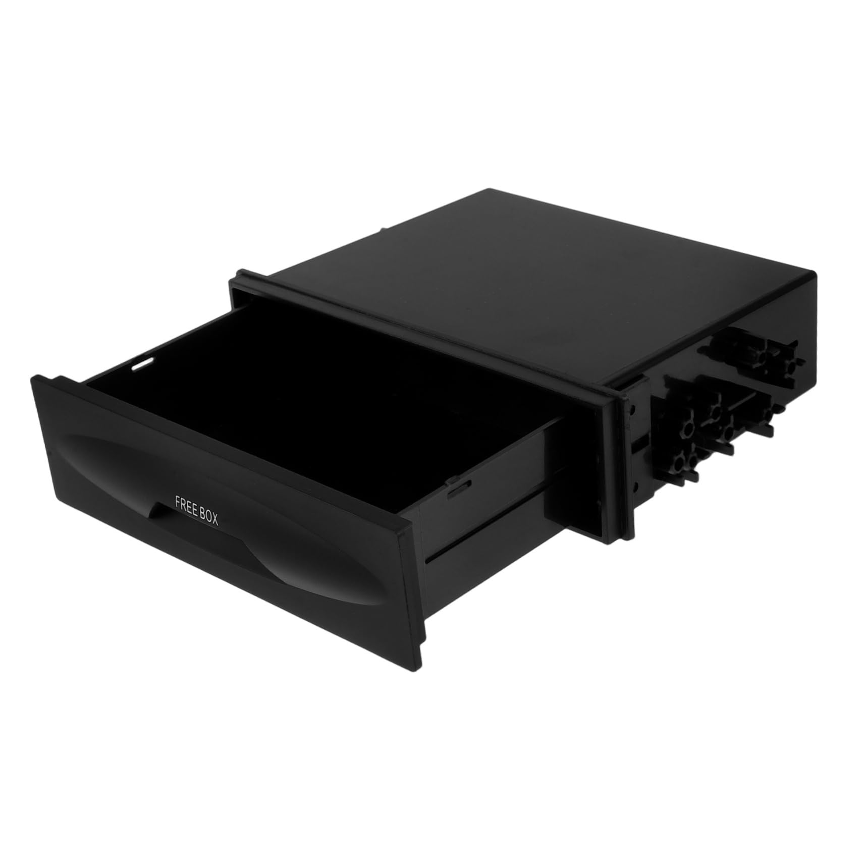 Cabilock Car Stereo Storage Box Auto Stereo Holder with Built Storage for Organizing Items Multi Function Grocery Box for Car Practical for Vehicle Tidy Up