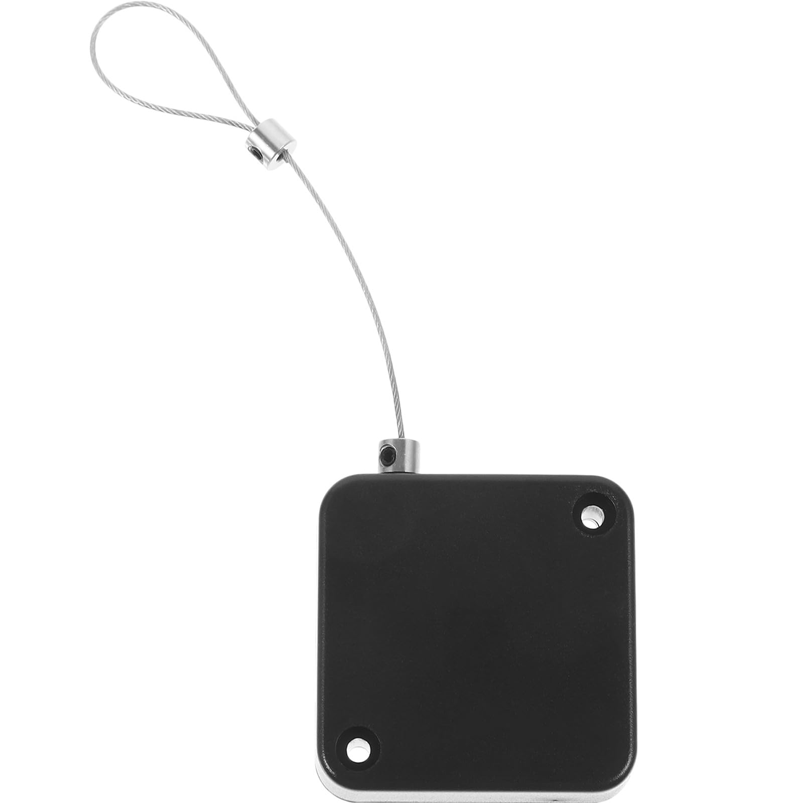 MAGICLULU Retractable Steel Cable Lock Anti-Theft Tether with 1m Length and 2 Locking Clips for Remote Controls and Electronic Displays, Black Security Cable Holder for Retail Use