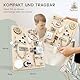 Tiny Nomads Montessori Busy Board motorikbrett ab 1 2 3 4 Jahr - Motorikboard für Baby Sensorik Activity Board holzspielzeug lernfördernd Montessorispielzeug