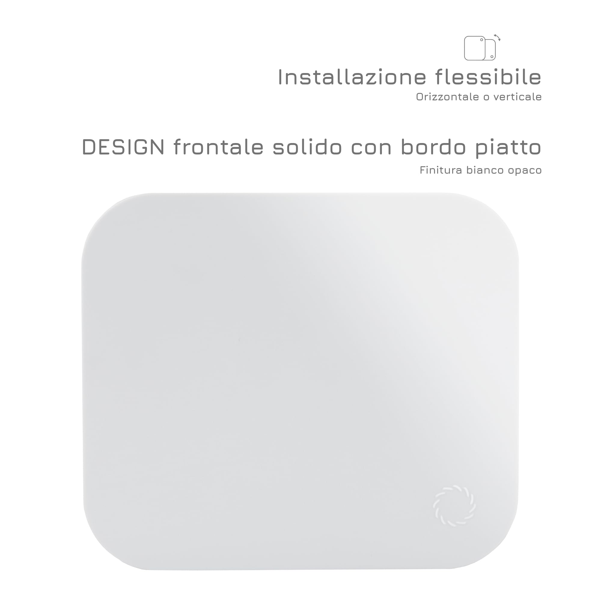 Turbionaire TREND 100 SWM Aspiratore Bagno 100 mm, Bianco, Aspirazione Perimetrale, Valvola di Non Ritorno, Silenzioso, IPX4, Anti Muffa e Umidità,Garanzia di 3 Anni