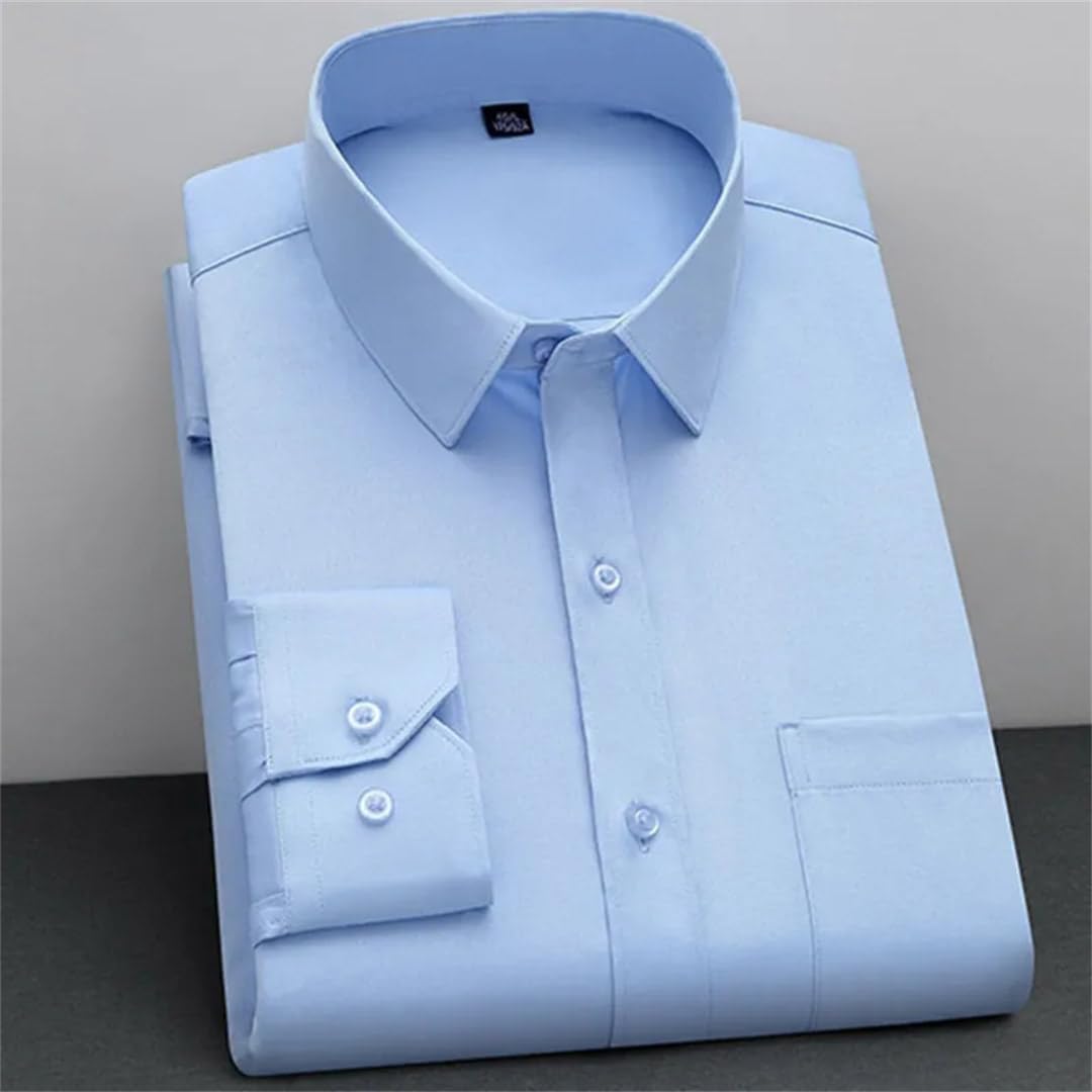 Modisches Hemd, klassisch, einfarbig, Business, Freizeit, weiche Langarmshirts für Herren
