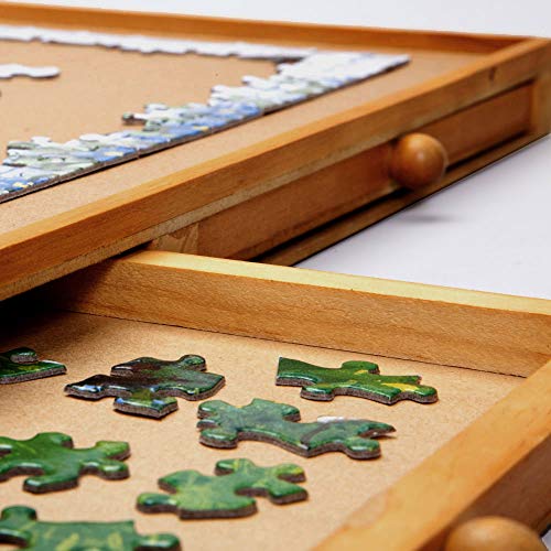 wooden puzzle storage