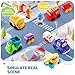 bessome Soft Rubber Toy Figure Car for 1 Year Old Boy with Playmat (Storage Bag)|12 PCS Cartoon Cars Baby Toys for 12-18 Months & Toddler Age 1-2|First Birthday|Easter Gift for 1 2 3 Year Old Boy