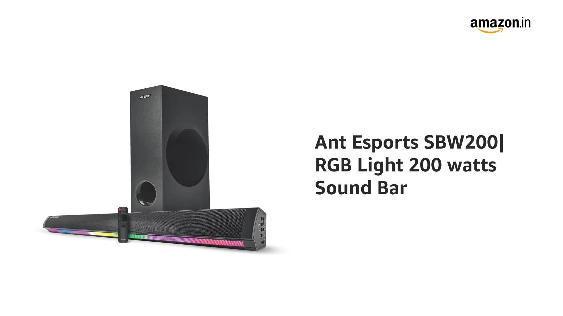 Ant Esports GS80,80W 2.1 Channel Bluetooth Multimedia RGB Speaker