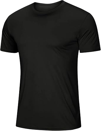 Mens Quick Dry T-Shirt Short Sleeve Moisture Wicking Athletic Running Gym Workout Performance Tee Tops