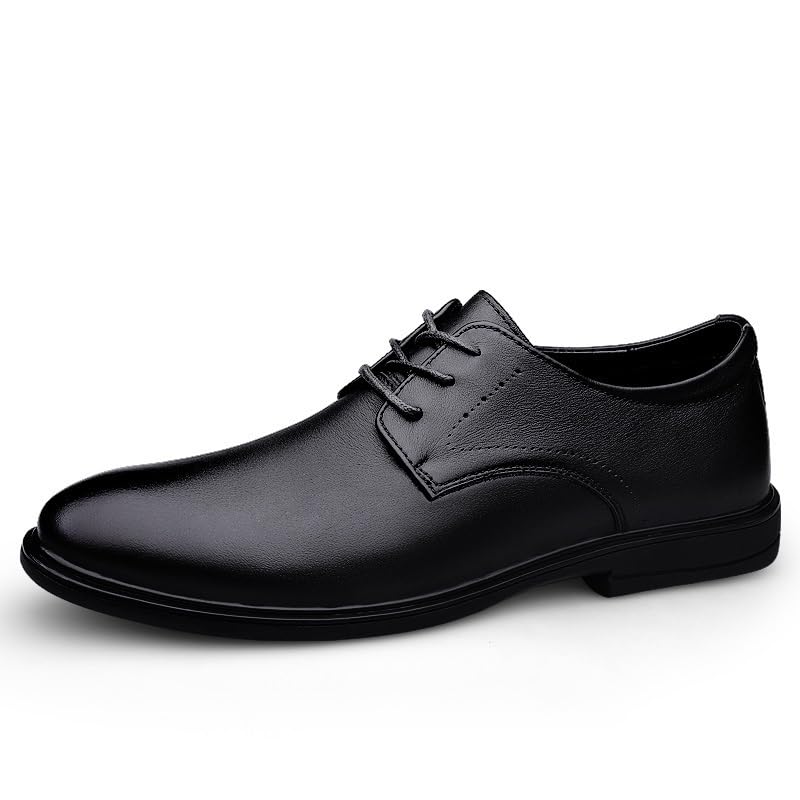 Mens Oxford Dress Shoes Lace-up Vegan Leather Prom Wedding Anti-Slip Casual Shoe Wedding Brogue2