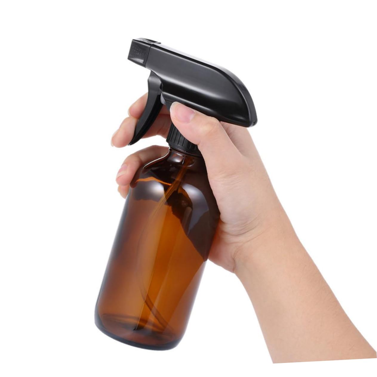 Handsprühflasche 2 Stück 500ml Braun Glas, Wiederverwendbar