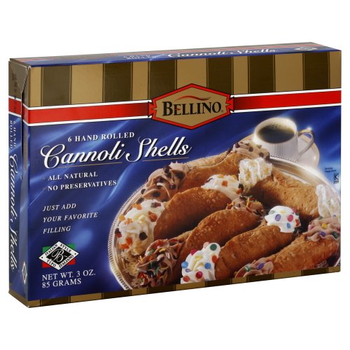 Bellino Cannoli Shells, 3 oz (Pack of 6)
