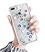 UnnFiko Liquid Glitter Case for iPhone 7 Plus, Hard Back Colorful Bling Quicksand with iOS icon Apple APP Shine Phone Case for iPhone 8 Plus (Sand Glitter, iPhone 7 Plus / 8 Plus)