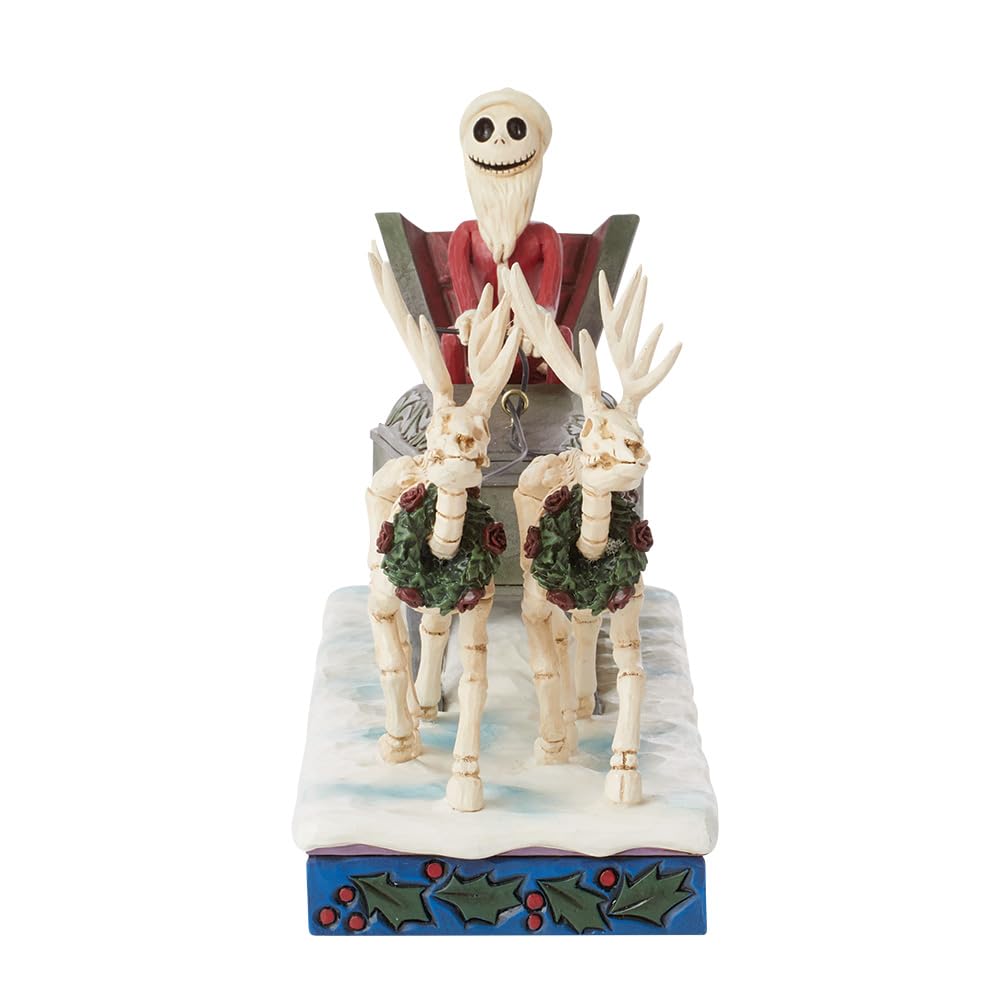 Enesco Jim Shore Jack Skelett im Schlitten Figur