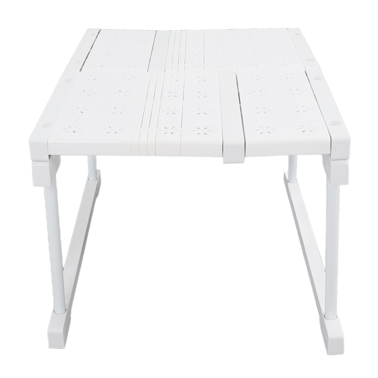 Scaffale portaoggetti espandibile per armadio |Larghezza regolabile di 48 cm per armadi/lavelli |Forte capacità di carico di 55 kg |No - Assemblaggio attrezzature per (Length 27-38cm / 10.6-15in)