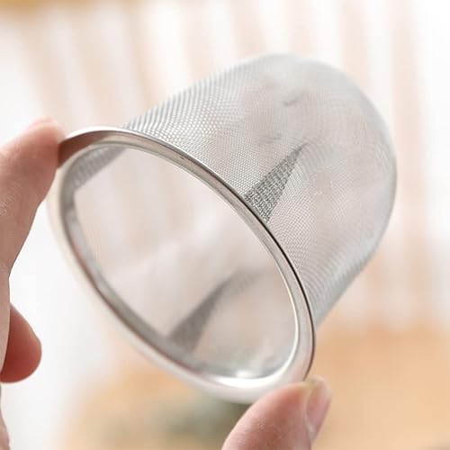 Miniatura 9 de HEMOTON 6 uds. Tetera de té de repuesto de acero inoxidable de malla de filtro infusor de té chino tetera tetera japonesa colador de malla