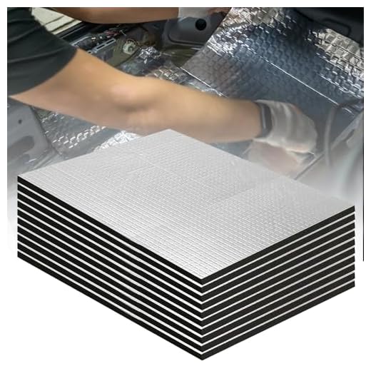 10 Pcs Self-Adhesive Sound Deadening Mat