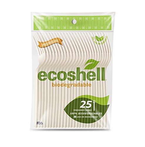 La Mejor Selección de Tenedores Top 5. 41 Tenedor Jumbo 100% Biodegradable 25 Piezas Desechables Ecologicos - Fiestas, Cumpleaños, Reuniones, Eventos