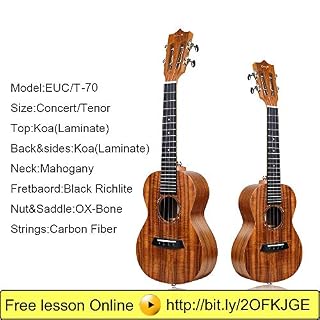 Enya Concert Ukulele EUC-70 23 pouces KOA Ukulélé avec housse Cordes Accordeur Sangle Capodastre Picks Tissu de… - Les Beatles, Paul McCartney, John Lennon, RIngo Starr, George Harrison Enya Concert Ukulele EUC-70 23 pouces KOA Ukulélé avec housse Cordes Accordeur Sangle Capodastre Picks Tissu de… – Image 2