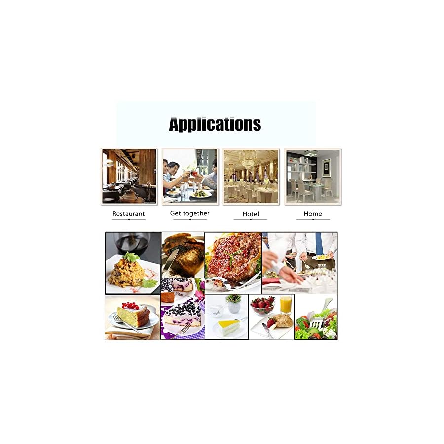 NANO ID Steak Knives Set of 6 Extremely Sharp Kitchen Ceramic Black Blade Knife