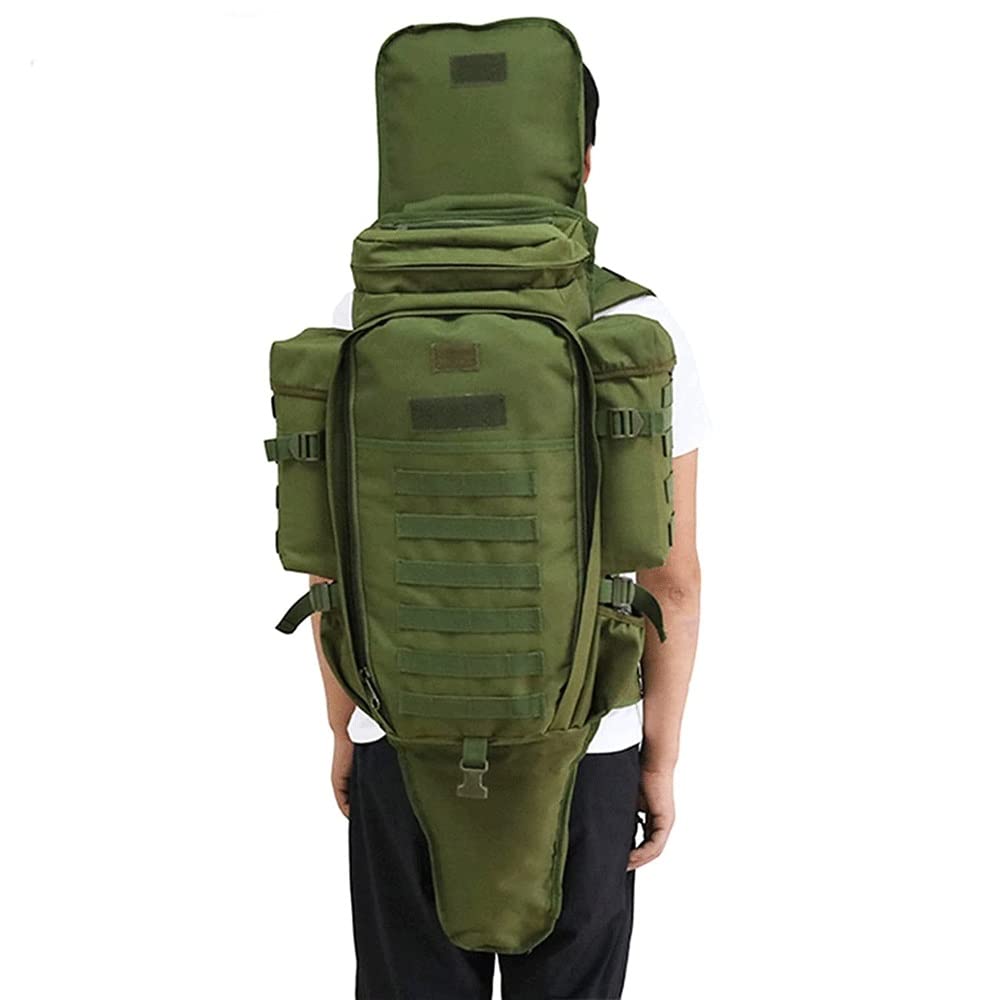 Rucksack,Taktischer Gewehrrucksack,56-75L,Outdoor Wandern Daypacks Wasserdicht Militär Taschen für Männer Reisen Camping Jagd Trekking Klettern Rucksack (Color : A)