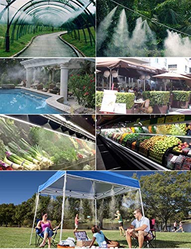 Misting Nozzles For Outdoor Cooling System 10Pcs Mister Nozzle Atomizing Misting Sprayer Fog Nozzles For Garden, Humidification, Landscaping, Dust Control, 0.024Inch (Size : 0.6Mm) #TOP7