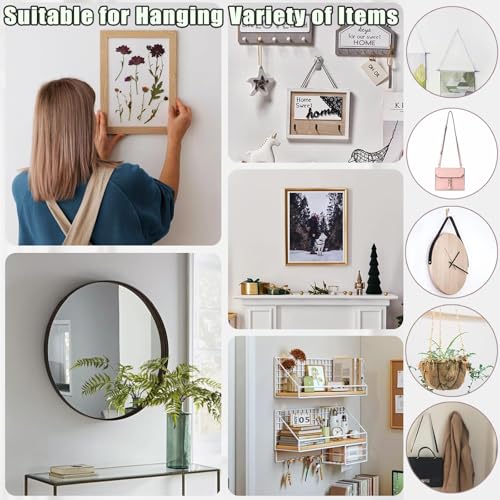 Image of 10 Pack Heavy Duty Claw Drywall Hangers Tool-Free Picture Hooks for Walls Holds Multi-Weight Reusable Canvas Hangers for Mirrors Art Posters Room Office Decor Claw Hanger for Drywall (Silver-10Pcs)