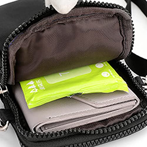 OBiQuzz Schulter Handtasche Einfarbig Nicht Drucken Reißverschluss Umhängetasche Handytasche Hunde Taschen Größere (D, One Size)