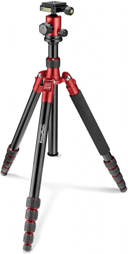 Prima phtrbrd Photo Tripod + Carry Bag Red
