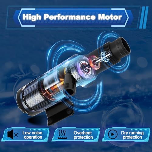 Image of 2026 Upgraded 4-Blade Chopper Macerator Pump,12V DC Macerator Pump 18590-2092,43 L /min Waste Transfer | Dry-Run Protection | Self-Priming Up to 5 Ft, For RV Boat Yacht