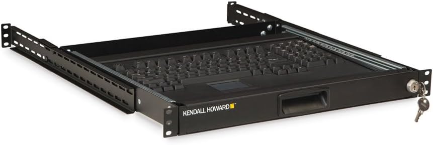 Kendall Howard 1U Rackmount 4-Post Keyboard Tray