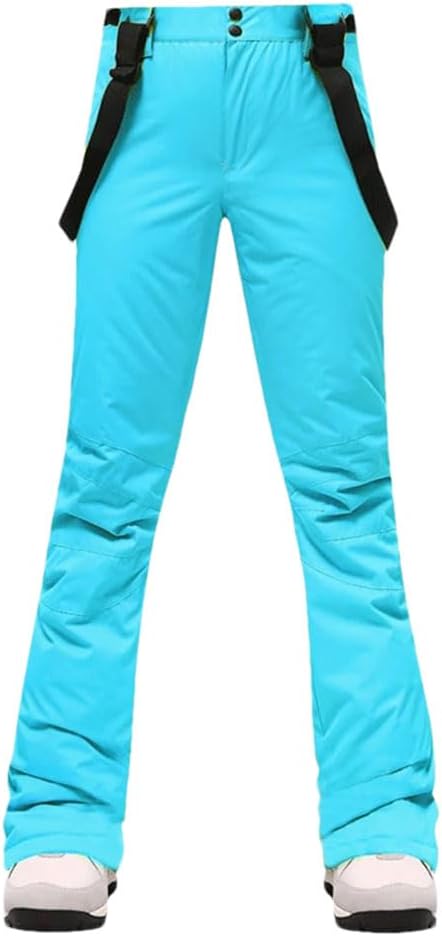 Ski Pants Women Thicken Windproof Winter Snow Pants Outdoor Sports Snowboarding Warm Breathable Overalls