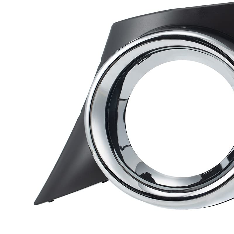 Cubierta De Faro Antiniebla Izquierdo Para Peugeot 207 Sport 2006-2009 - Material ABS, Color Negro Y Plateado, Instalación Directa