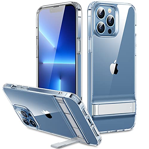 ESR Metal Kickstand Case Back Cover Compatible with iPhone 13 Pro Max Cover , Patented Two-Way Stand, Reinforced Drop…