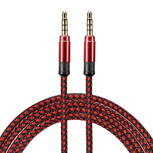 Cable Auxiliar 3.5mm Macho a Macho 3 m Trenzado 2 Pack miniatura 1