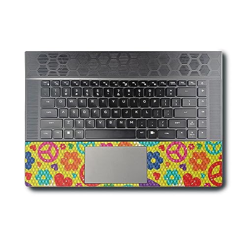 Image of MightySkins Carbon Fiber Skin Compatible with Alienware X16 R1 (2023) Full Wrap Kit - Peace Cloth | Protective, Durable Textured Carbon Fiber Finish | Easy to Apply & Change Styles | Made in The USA