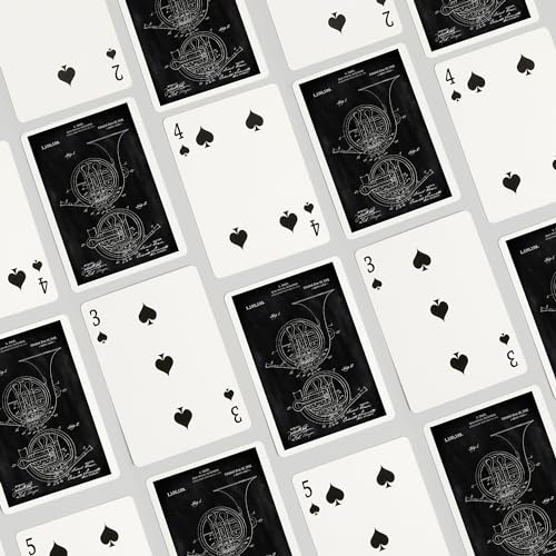 Baraja de poker Blackboard Patent con 52 cartas miniatura 4