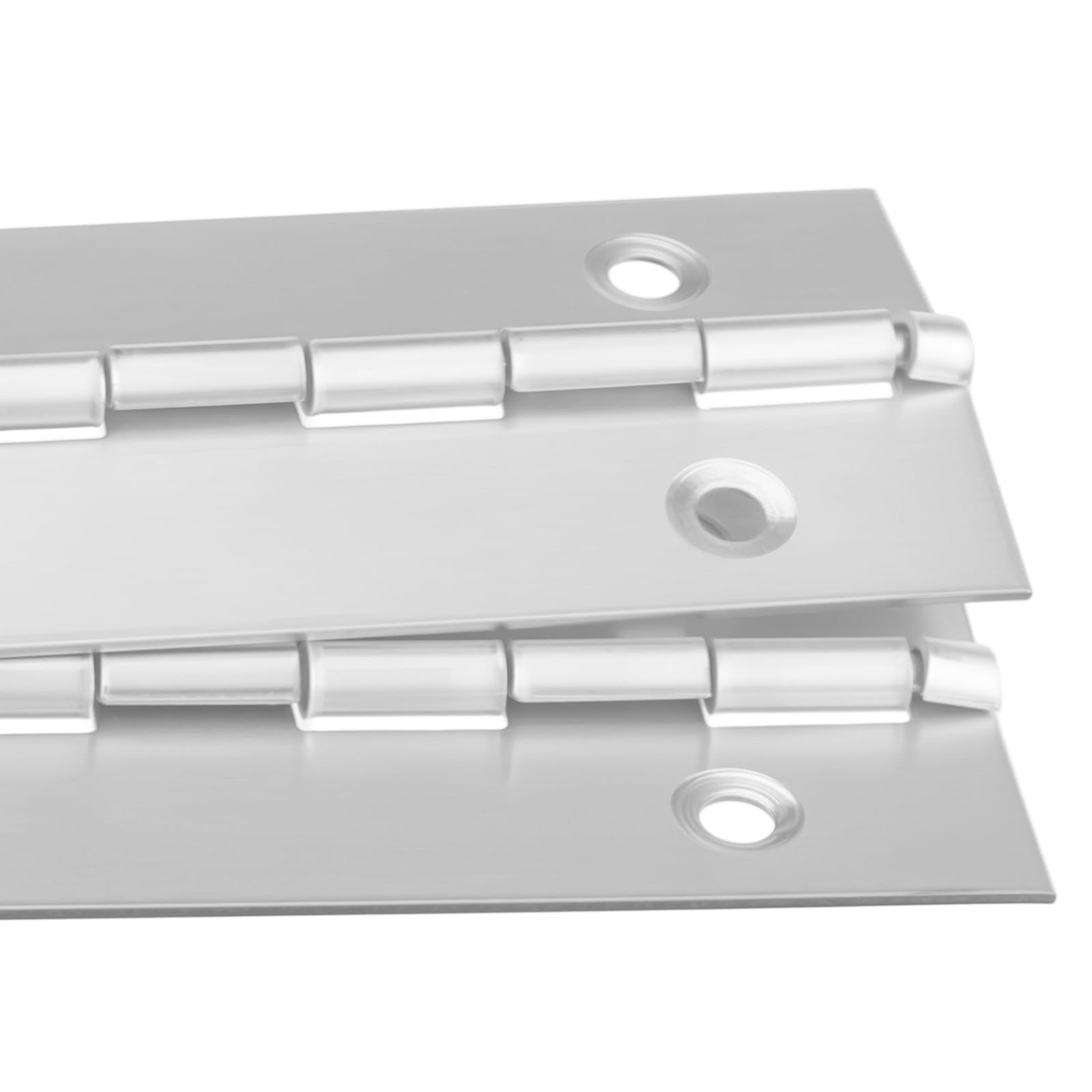 KOHAND 8 Pack 38cm Piano Hinge, Stainless Steel Continuous Hinge with Screws, Silver Long Hinges for Pianos Cabinet Doors - Image 4