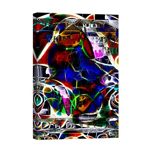 Tableau d'art Various DCK122-2 en toile de qualité supérieure avec effets lumineux nocturnes