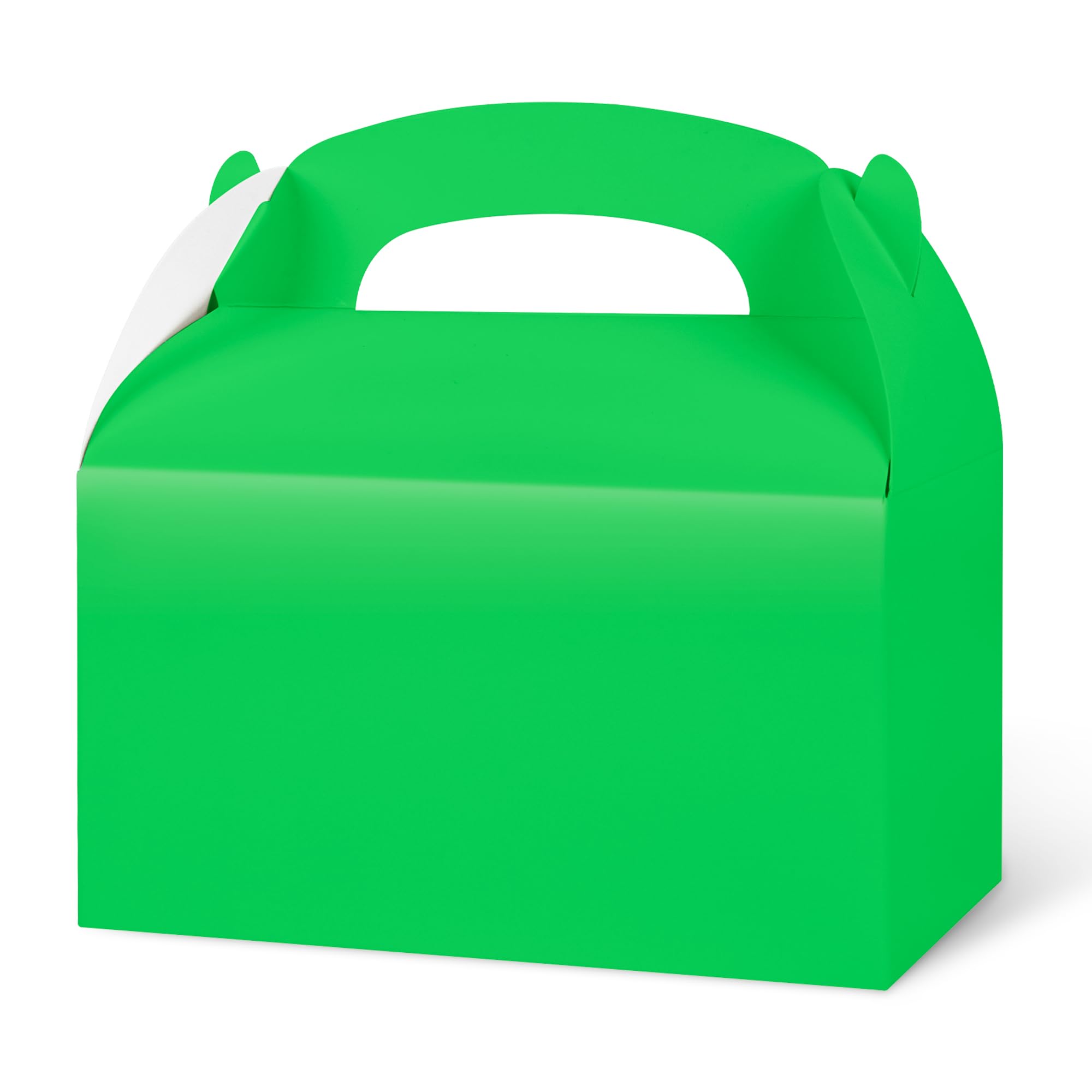DjinnGlory 36 Pack Green Party Favor Treat Boxes, Small Paper Gift Boxes for Christmas, Baby Shower, Birthday, Party, Gable Boxes for Small Business 6.18 x 3.58 x 3.38 Inches (Green)