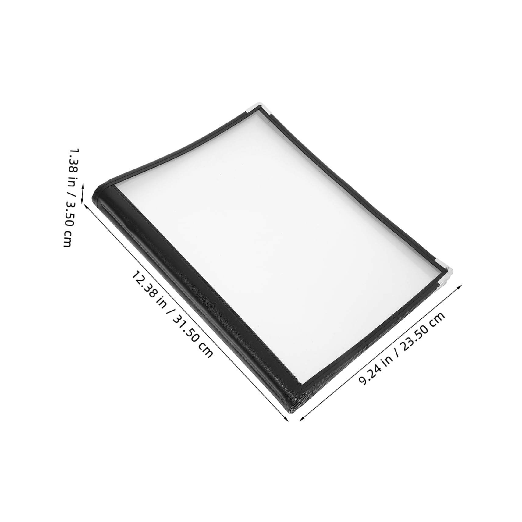 Yardenfun Carpeta para Menús Transparente de PVC Duradero con Páginas para Restaurantes Bares y Cafeterías Portamenús Práctico y Resistente