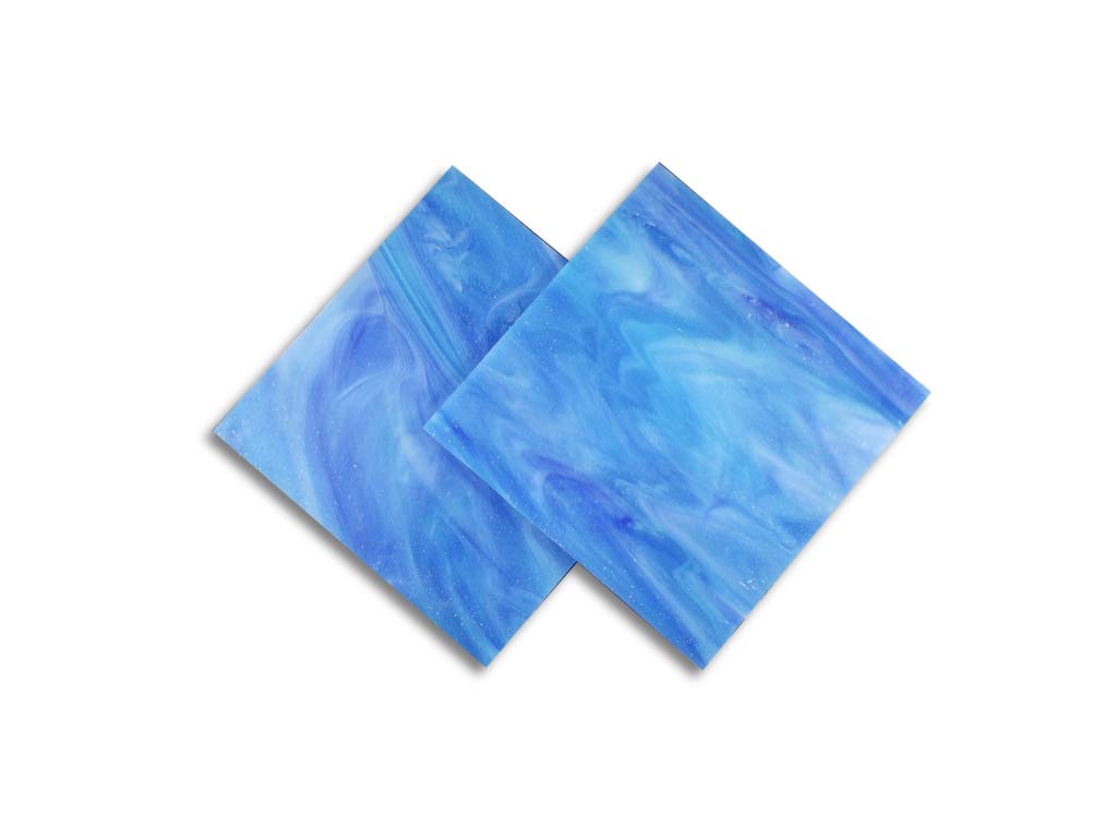 Stained Glass from Sai Mosaic Art, 2 Pc of 4"x4" for Mosaic Work Blue-image-36